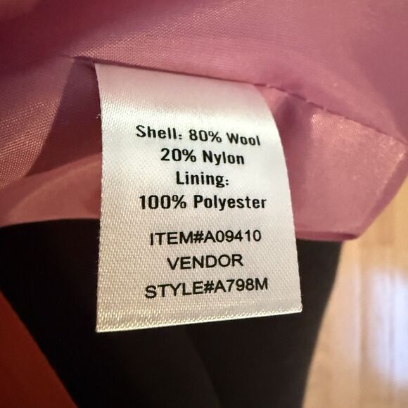 Appleseeds Wool Blend Coat XL Hidden Snap Buttons Lavender With Pockets NWT - Picture 7 of 10